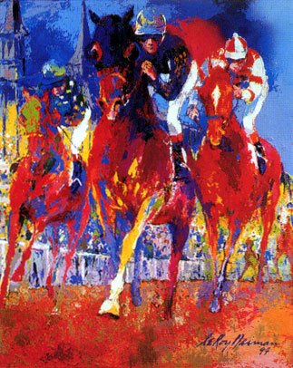 Leroy Neiman Kentucky Racing